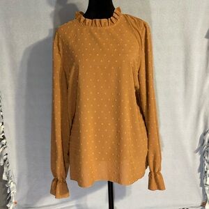 SHEIN Terra cota colored flowey shirt, size xl. Fits like a large